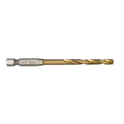 48894712 - Wiertło do metalu Shockwave HSS-G Tin, 5,0 x 31/80 mm, uchwyt Hex (1 szt.)