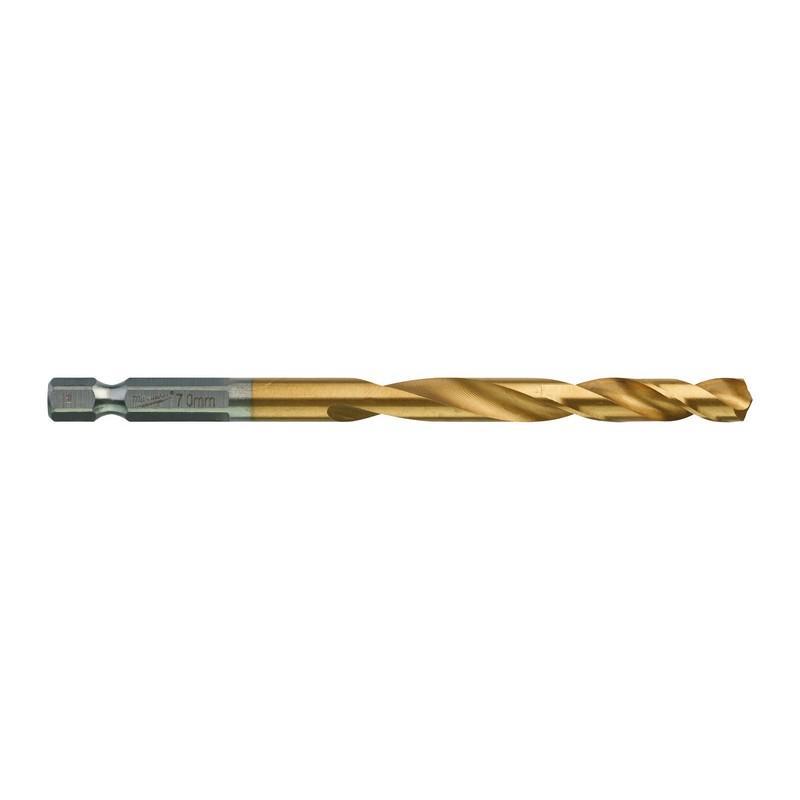 48894717 - Wiertło do metalu Shockwave HSS-G Tin, 7,0 x 66/109 mm, uchwyt Hex (1 szt.) 48894717 - Wiertło do metalu Shockwave HSS-G Tin, 7,0 x 66/109 mm, uchwyt Hex (1 szt.)