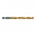 48894717 - Metal drill bit Shockwave HSS-G Tin, 7 x 66/109 mm, Hex (1 pcs.)