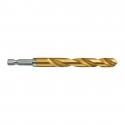 48894724 - Metal drill bit Shockwave HSS-G Tin, 10.5 x 78/122 mm, Hex (1 pcs.)