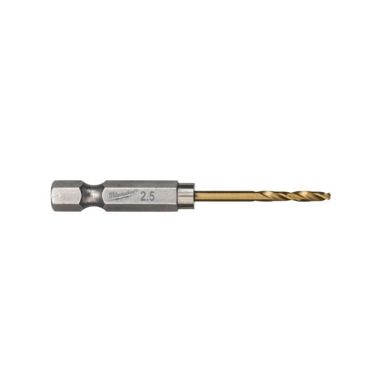 4932478175 - Wiertło do metalu Shockwave HSS-G Tin, 2,5 x 19/62 mm, uchwyt Hex (10 szt.) 4932478175 - Wiertło do metalu Shockwave HSS-G Tin, 2,5 x 19/62 mm, uchwyt Hex (10 szt.)