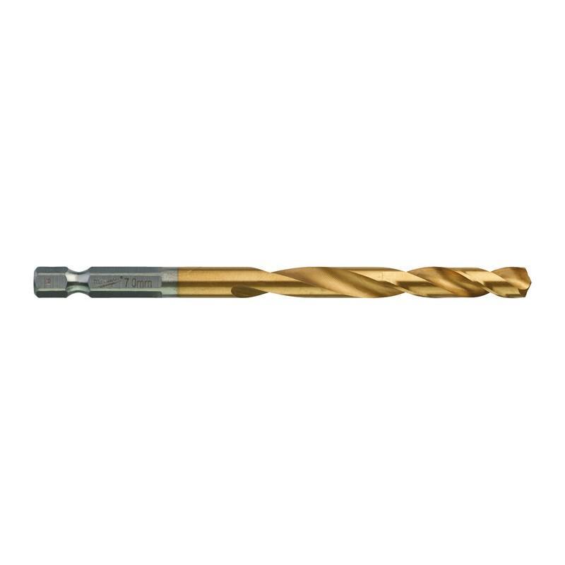 4932478182 - Wiertło do metalu Shockwave HSS-G Tin, 7,0 x 66/109 mm, uchwyt Hex (5 szt.) 4932478182 - Wiertło do metalu Shockwave HSS-G Tin, 7,0 x 66/109 mm, uchwyt Hex (5 szt.)