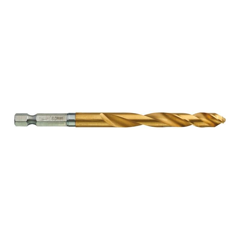 4932478183 - Wiertło do metalu Shockwave HSS-G Tin, 8,0 x 70/111 mm, uchwyt Hex (5 szt.) 4932478183 - Wiertło do metalu Shockwave HSS-G Tin, 8,0 x 70/111 mm, uchwyt Hex (5 szt.)