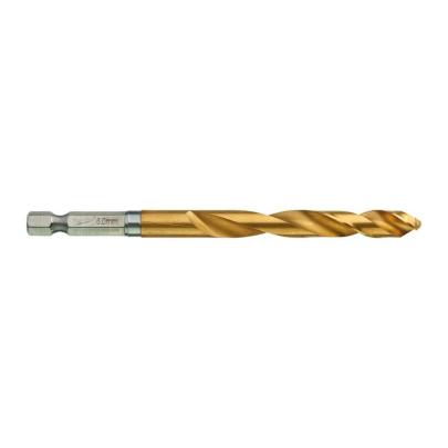 4932478183 - Wiertło do metalu Shockwave HSS-G Tin, 8,0 x 70/111 mm, uchwyt Hex (5 szt.)