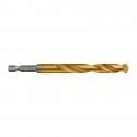 4932478184 - Metal drill bit Shockwave HSS-G Tin, 10 x 76/120 mm, Hex (5 pcs.)
