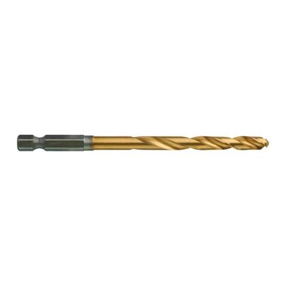 4932478181 - Wiertło do metalu Shockwave HSS-G Tin, 6,0 x 63/105 mm, uchwyt Hex (10 szt.)