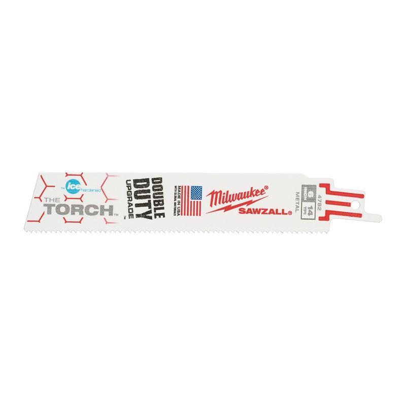 48004782 - Brzeszczot do metalu duże obciążenia ICE TORCH, Bi-metal, Co, 150 mm 14 TPI (5 szt.) 48004782 - Brzeszczot do metalu duże obciążenia ICE TORCH, Bi-metal, Co, 150 mm 14 TPI (5 szt.)