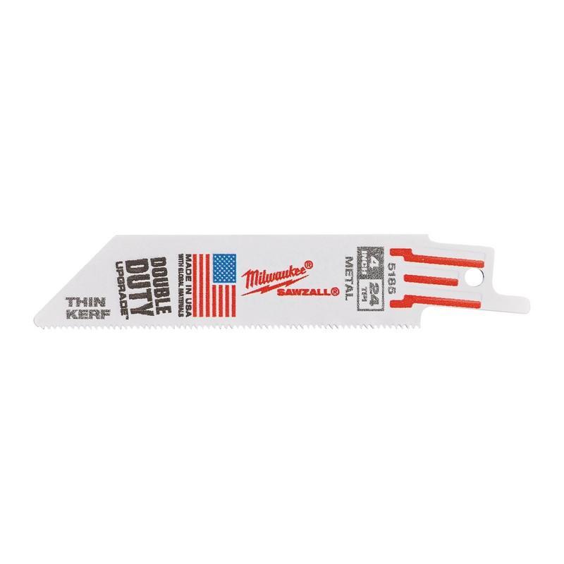 48005185 - Brzeszczot do metalu THIN KERF, Bi-metal, Co, 100 mm 24 TPI (5 szt.) 48005185 - Brzeszczot do metalu THIN KERF, Bi-metal, Co, 100 mm 24 TPI (5 szt.)