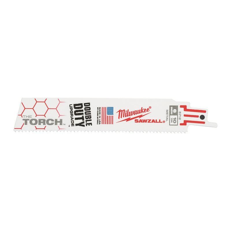 48005712 - Brzeszczot do metalu duże obciążenia TORCH, Bi-metal, Co, 150 mm 10 TPI (5 szt.) 48005712 - Brzeszczot do metalu duże obciążenia TORCH, Bi-metal, Co, 150 mm 10 TPI (5 szt.)