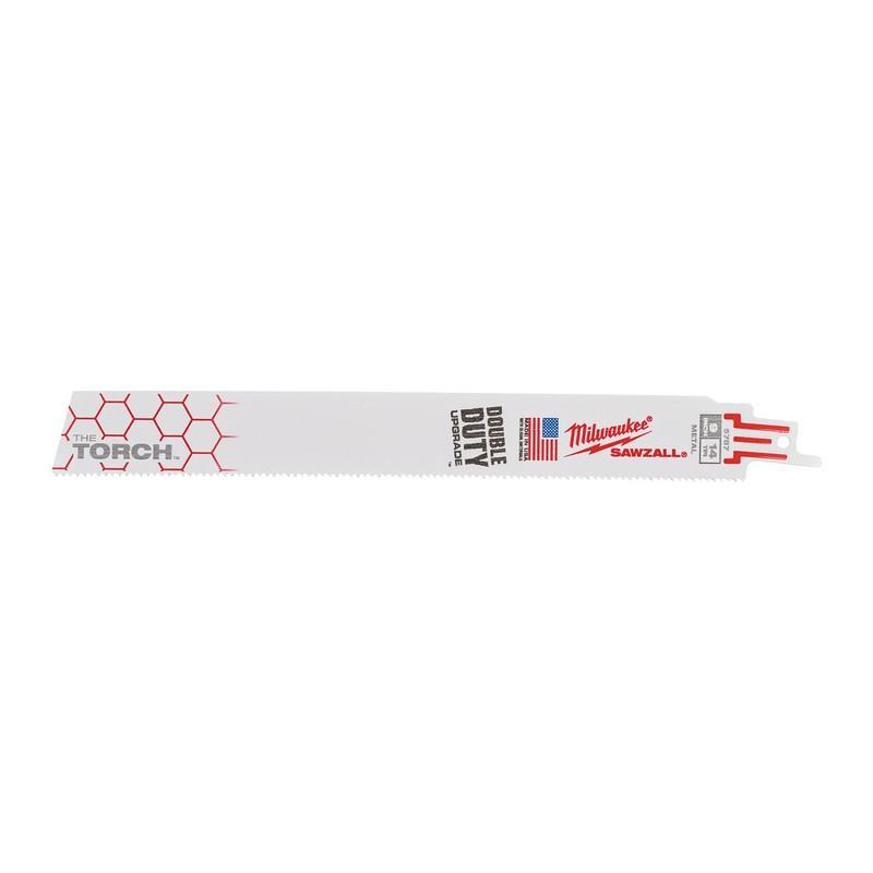 48008787 - Brzeszczot do metalu duże obciążenia TORCH, Bi-metal, Co, 230 mm 14 TPI (25 szt.) 48008787 - Brzeszczot do metalu duże obciążenia TORCH, Bi-metal, Co, 230 mm 14 TPI (25 szt.)
