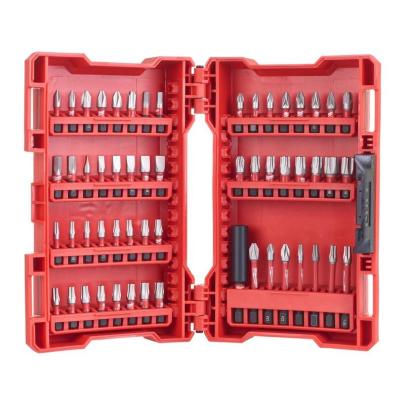 4932430907 - Zestaw bitów Shockwave do śrub płaskich, Phillips, Pozidriv, Torx i Hex (56 szt.)