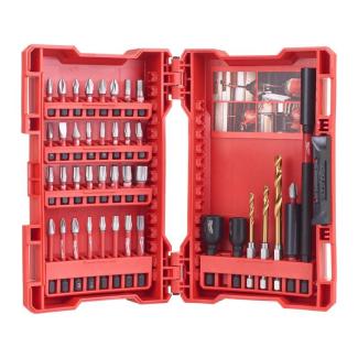4932430908 - Zestaw bitów, wierteł i nasadek Shockwave do śrub płaskich, Phillips, Pozidriv, Torx i Hex (40 szt.)