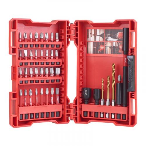 4932430908 - Shockwave set of bits, drills and sockets for flathead screws, Phillips, Pozidriv, Torx, Hex (40 pcs)