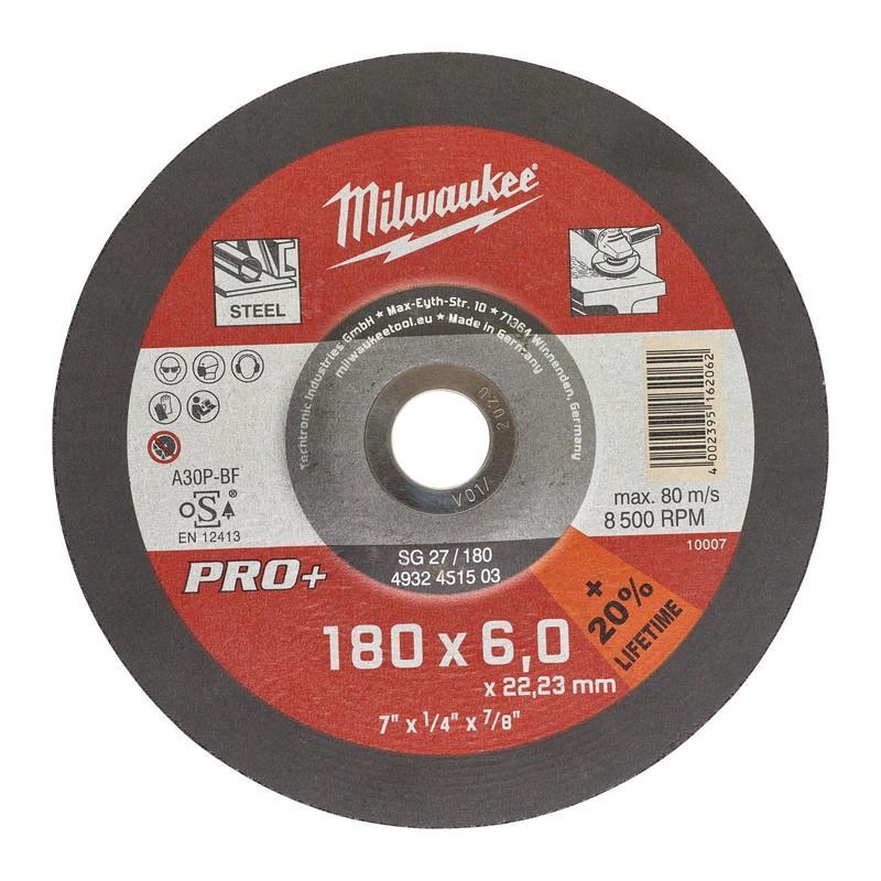4932451503 - Tarcza do szlifowania metalu PRO+ 180 x 6 x 22,2 mm (1 szt.) 4932451503 - Tarcza do szlifowania metalu PRO+ 180 x 6 x 22,2 mm (1 szt.)