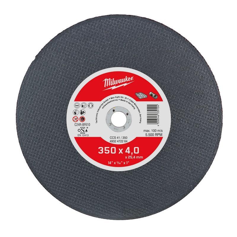 4932472264 - Tarcza do kamienia, materiałow abrazyjnych i rur z żeliwa sferoidalnego 350 x 4 x 25,4 mm (1 szt.) 4932472264 - Tarcza do kamienia, materiałow abrazyjnych i rur z żeliwa sferoidalnego 350 x 4 x 25,4 mm (1 szt.)