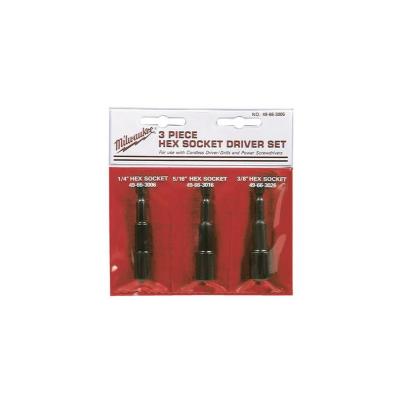 49663004 - Zestaw magnetycznych nasadek 6-kątnych, 6 - 10 mm (3 szt.)