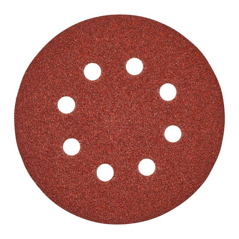 4932367740 - Papier ścierny na rzep 8 otworów do szlifierki mimośrodowej 125 mm, gr. 40 (5 szt.) 4932367740 - Papier ścierny na rzep 8 otworów do szlifierki mimośrodowej 125 mm, gr. 40 (5 szt.)