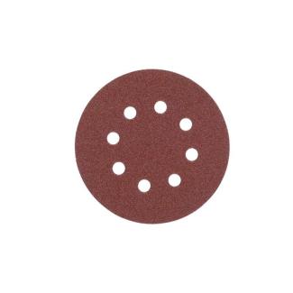 4932367741 - Papier ścierny na rzep 8 otworów do szlifierki mimośrodowej 125 mm, gr. 60 (5 szt.)