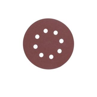 4932367745 - Papier ścierny na rzep 8 otworów do szlifierki mimośrodowej 125 mm, gr. 240 (5 szt.)