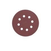 4932367745 - Papier ścierny na rzep 8 otworów do szlifierki mimośrodowej 125 mm, gr. 240 (5 szt.)