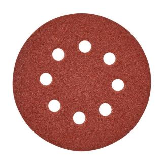4932371396 - Papier ścierny na rzep 8 otworów do szlifierki mimośrodowej 125 mm, gr. 60 (25 szt.)