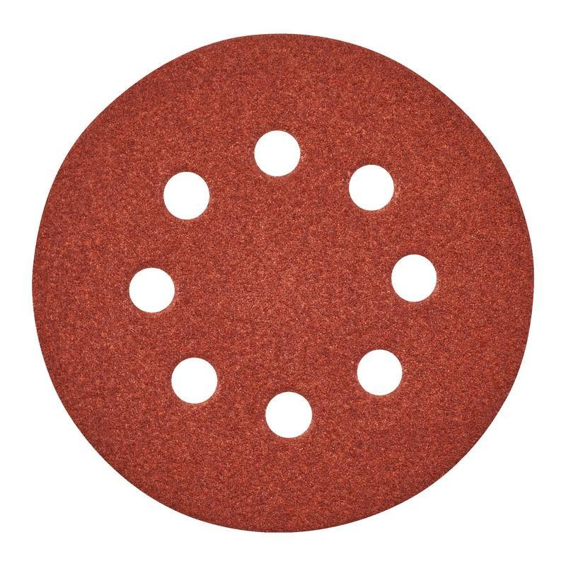 4932371397 - Papier ścierny na rzep 8 otworów do szlifierki mimośrodowej 125 mm, gr. 80 (25 szt.) 4932371397 - Papier ścierny na rzep 8 otworów do szlifierki mimośrodowej 125 mm, gr. 80 (25 szt.)
