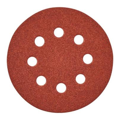 4932371397 - Papier ścierny na rzep 8 otworów do szlifierki mimośrodowej 125 mm, gr. 80 (25 szt.)