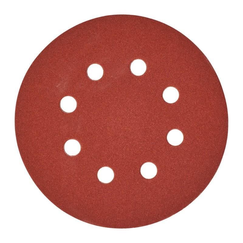 4932371399 - Papier ścierny na rzep 8 otworów do szlifierki mimośrodowej 125 mm, gr. 180 (25 szt.) 4932371399 - Papier ścierny na rzep 8 otworów do szlifierki mimośrodowej 125 mm, gr. 180 (25 szt.)