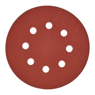4932371400 - Papier ścierny na rzep 8 otworów do szlifierki mimośrodowej 125 mm, gr. 240 (25 szt.)