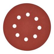 4932371400 - Papier ścierny na rzep 8 otworów do szlifierki mimośrodowej 125 mm, gr. 240 (25 szt.)