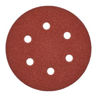 4932371590 - Papier ścierny na rzep 8 otworów do szlifierki mimośrodowej 150 mm, gr. 40 (5 szt.)