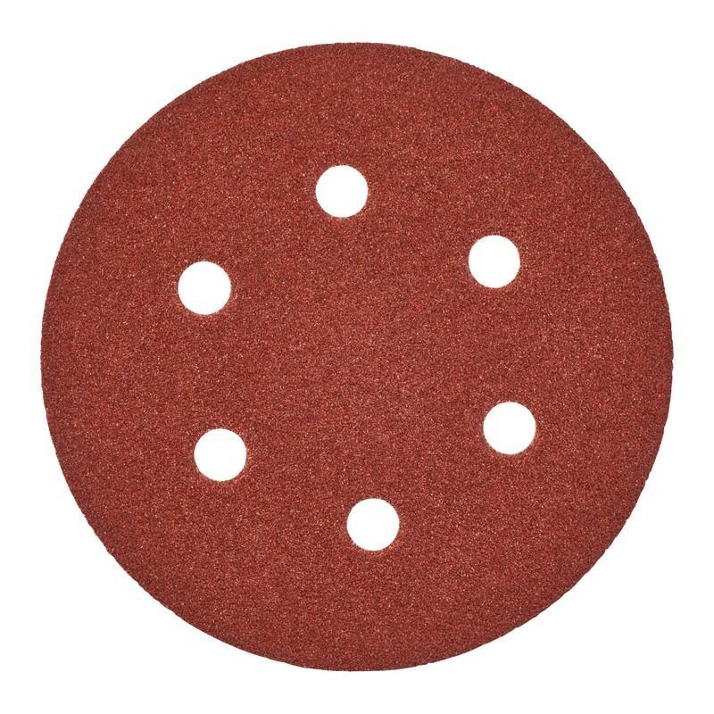 4932371590 - Papier ścierny na rzep 8 otworów do szlifierki mimośrodowej 150 mm, gr. 40 (5 szt.) 4932371590 - Papier ścierny na rzep 8 otworów do szlifierki mimośrodowej 150 mm, gr. 40 (5 szt.)