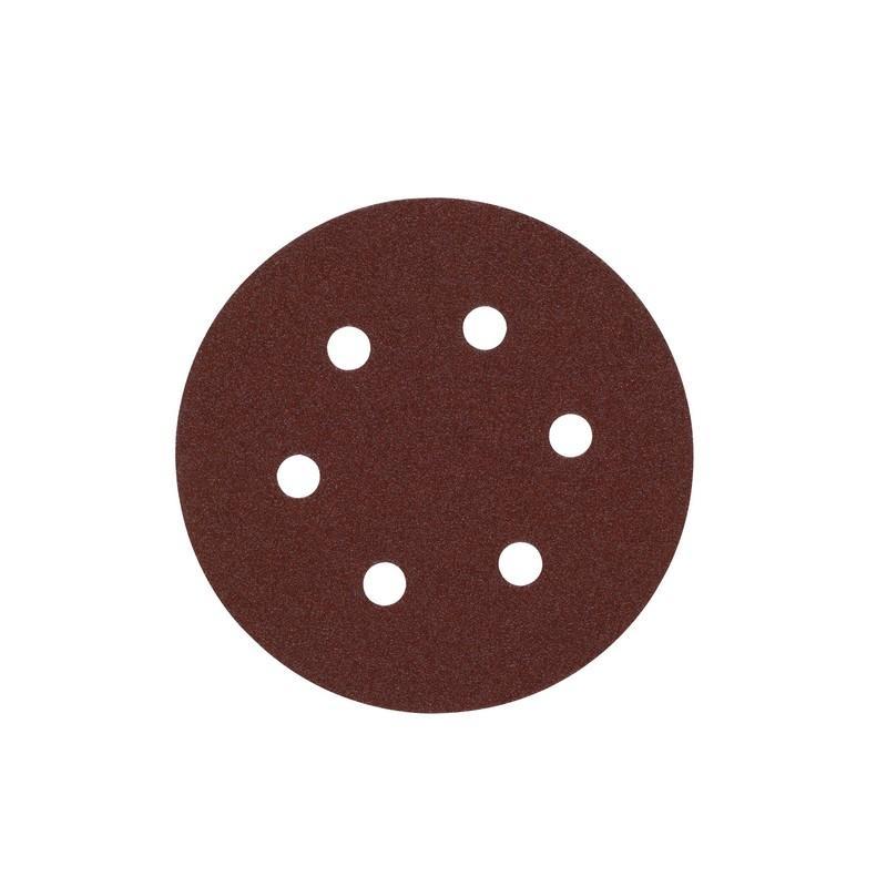4932371591 - Papier ścierny na rzep 8 otworów do szlifierki mimośrodowej 150 mm, gr. 60 (5 szt.) 4932371591 - Papier ścierny na rzep 8 otworów do szlifierki mimośrodowej 150 mm, gr. 60 (5 szt.)