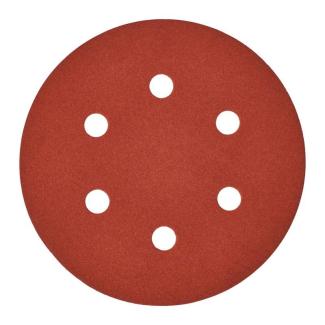 4932371594 - Papier ścierny na rzep 8 otworów do szlifierki mimośrodowej 150 mm, gr. 180 (5 szt.)