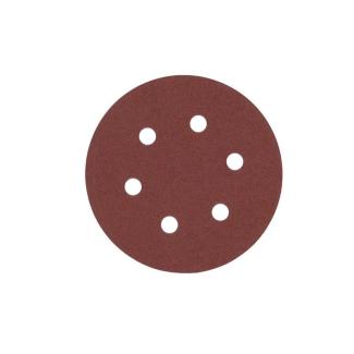 4932371597 - Papier ścierny na rzep 8 otworów do szlifierki mimośrodowej 150 mm, gr. 60 (25 szt.)