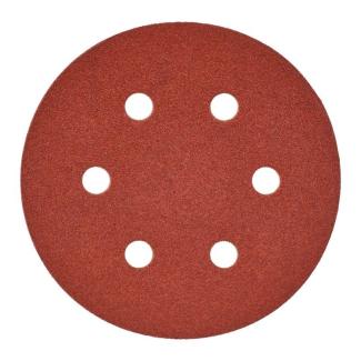 4932371598 - Papier ścierny na rzep 8 otworów do szlifierki mimośrodowej 150 mm, gr. 80 (25 szt.)