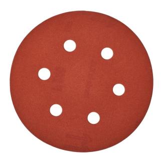 4932371601 - Papier ścierny na rzep 8 otworów do szlifierki mimośrodowej 150 mm, gr. 240 (25 szt.)