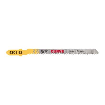 4932430143 - Brzeszczot do wyrzynarki zakrzywiony do cięcia po łuku w drewnie, 75 mm (5 szt.)