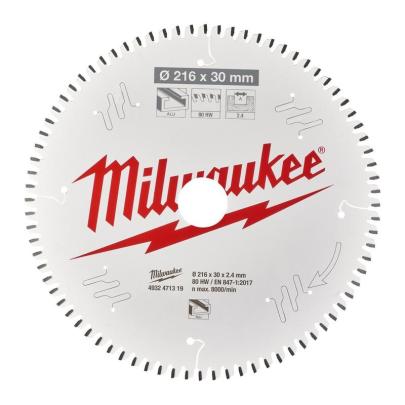 4932471319 - Tarcza pilarska do aluminium, czyste cięcie 216 x 30 mm, 80 zębów
