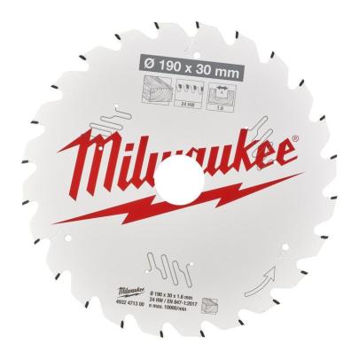 4932471300 - Tarcza pilarska do drewna 190 x 30 mm, 24 zęby