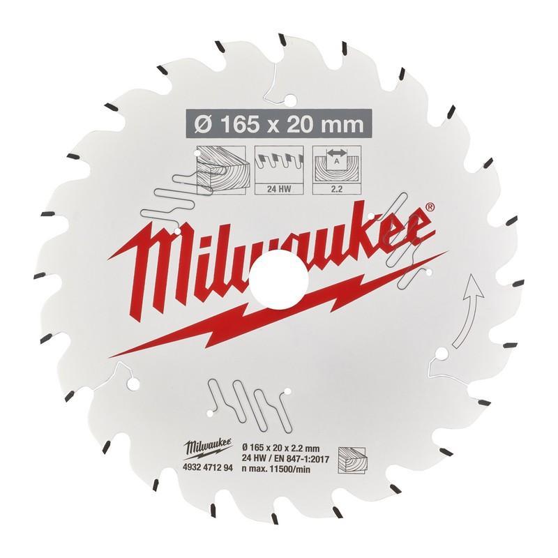 4932471294 - Tarcza pilarska do drewna 165 x 20 mm, 24 zęby 4932471294 - Tarcza pilarska do drewna 165 x 20 mm, 24 zęby