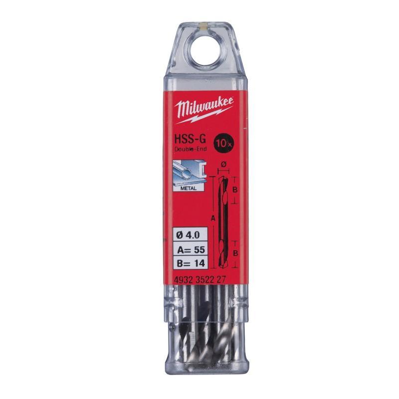 4932352227 - Wiertło do metalu HSS-G, dwustronne, 4,0 x 14/55 mm (10 szt) 4932352227 - Wiertło do metalu HSS-G, dwustronne, 4,0 x 14/55 mm (10 szt)