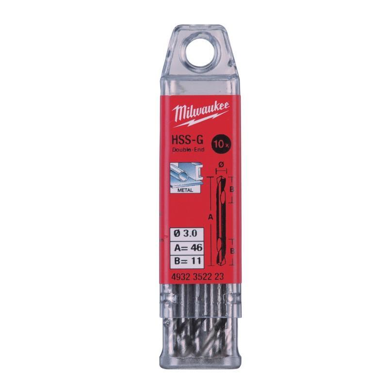 4932352223 - Wiertło do metalu HSS-G, dwustronne, 3,0 x 11/46 mm (10 szt.) 4932352223 - Wiertło do metalu HSS-G, dwustronne, 3,0 x 11/46 mm (10 szt.)