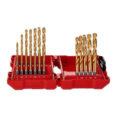 48894760 - Zestaw wierteł do metalu Shockwave HSS-G Tin, 2 - 10 mm, uchwyt Hex (19 szt.)
