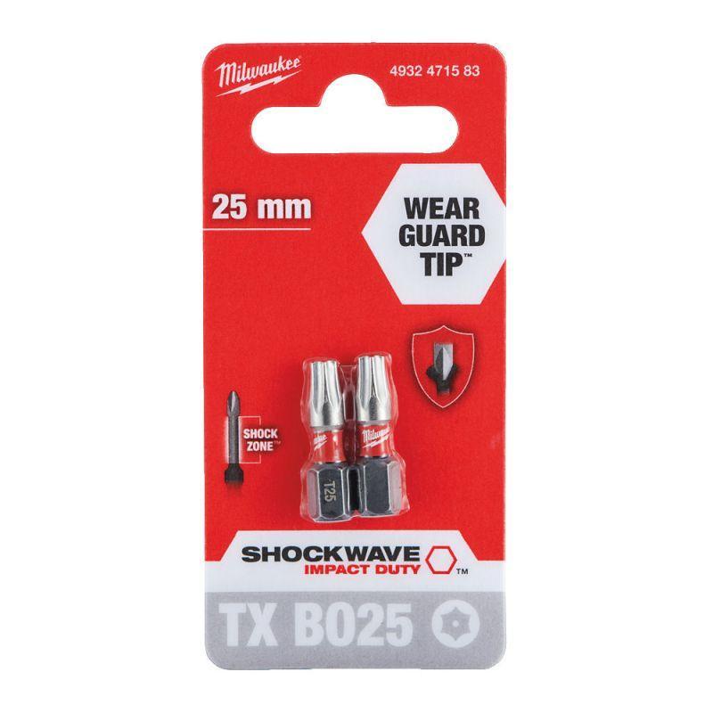 4932471583 - Bit udarowy Shockwave do śrub Torx, TX BO25 x 25 mm (2 szt.)