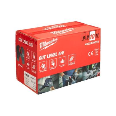 4932479018 - Rękawice odporne na przecięcia, poziom ochrony 5/E, rozmiar XL/10 (144 pary)
