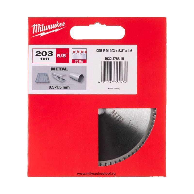 4932478815 - Tarcza pilarska do metalu, 203 x 5/8" x 1,6, 70 zębów (1 szt.) 4932478815 - Tarcza pilarska do metalu, 203 x 5/8" x 1,6, 70 zębów (1 szt.)