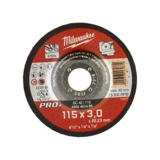 4932451495 - Tarcza do cięcia metalu wypukła PRO+, 115 x 3 x 22,2 mm (1 szt.)