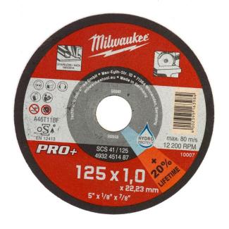 4932451488 - Tarcza cienka do cięcia metalu płaska PRO+, 125 x 1 x 22,2 mm (200 szt.)