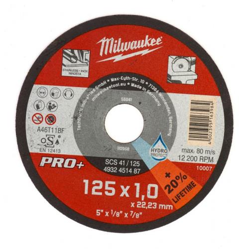 4932451488 - Thin metal cutting disc flat PRO+, 125 x 1 x 22.2 mm (200 pcs.)